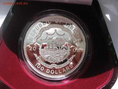 100 долларов 2008г. Либерия Чемпионат Европы по футболу 1КГ. - IMG_2560.JPG