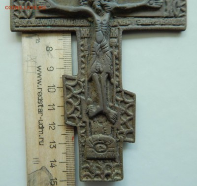 Крест распятие бронза, большой, XIX век - DSCN4857.JPG