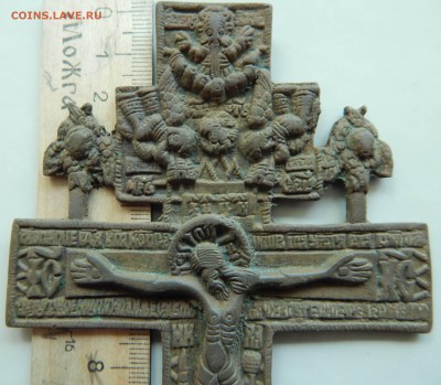 Крест распятие бронза, большой, XIX век - DSCN4856.JPG