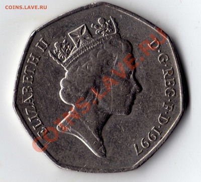 50PENCE 1997 год ELIZABETH II Оценка - img087