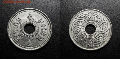 МОНЕТЫ МИРА 555 - Таиланд – 5 сатанг (2480-1937) никель №1