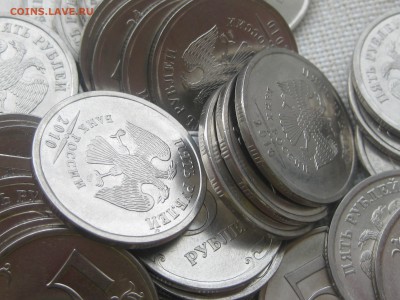 5 рублей 2010 спмд 100 штук, до 22-00 30.05.2018 - 5р-10с опт