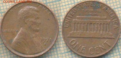 США 1 цент 1971 S г.,до 03.06.2018 г. 22.00 по Москве - США 1 цент 1971 S  1119