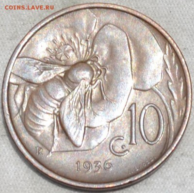 Италия 10 сантимов 1936. 30. 05. 2018. в 22 - 00. - DSC_0133