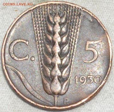 Италия 5 сантимов 1930. 30. 05. 2018. в 22 - 00. - DSC_0135