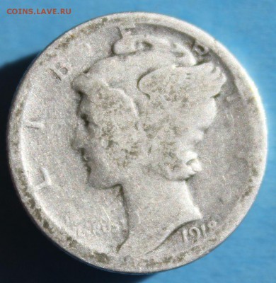 С РУБ. USA ONE DIME 1918г. МЕРКУРИ  до 3.06 в 22-00 - IMG_1812.JPG