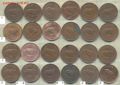 Великобритания фартинги погодовка  1938 - 1951 гг. , фикс - фартинги год