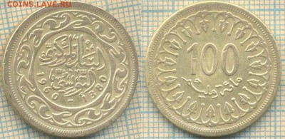 Тунис 100 миллимов 1960 г. , до 04.06.2018 г. 22.00 по Москв - Тунис 100 миллимов 1960  1128