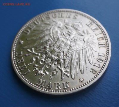 С 1р Саксония 3 марки 1913г Лейпциг до 3.06. 22-00 мск - г3