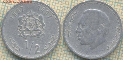 2 дирхама 1987 г., до 06.06.2018 г. 22.00 по Москв - Марокко полдирхама 1987  1162
