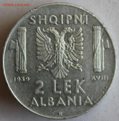 С РУБ.АЛБАНИЯ 2 лека 1939г. ОККУПАЦИЯ ИТАЛИЕЙ  до 7.06 в 22 - IMG_2911.JPG