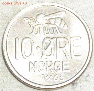 Норвегия 10 эре 1963. 06. 06. 2018. в 22 - 00. - DSC_0168