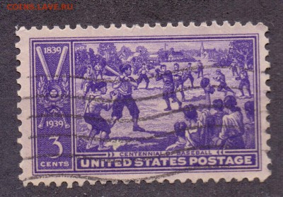 США, бейсбол, 1939г, с 1 рубля гашеные до 06.06.18 22:00 МСК - сша бейсбол