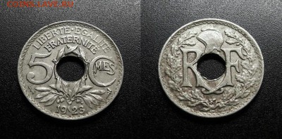МОНЕТЫ МИРА 555 - Франция – 5 сантимов (1923) №1