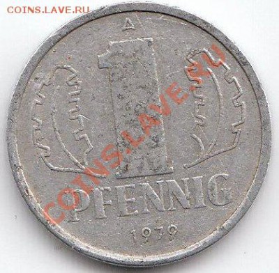 С РУБЛЯ! ГДР 1 пфеннинг 1979 до 29.04.11 в 23:00 МСК - IMG