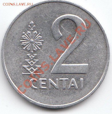 С РУБЛЯ! Литва 2 цента 1991 до 29.04.11 в 23:00 МСК - 2ц