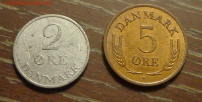 ДАНИЯ - 2 и 5 эре 1968, 69 до 10.06, 22.00 - Дания 2 и 5 марок_1