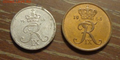 ДАНИЯ - 2 и 5 эре 1968, 69 до 10.06, 22.00 - Дания 2 и 5 марок_2