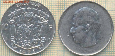 Бельгия 10 франков 1971 г. , до 11.06.2018 г. 22.00 по Москв - Бельгия 10 франков 1971  1190