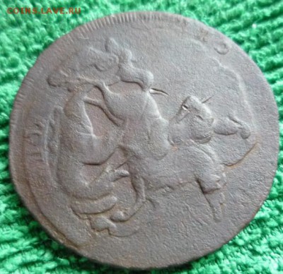 2 копейки 1757,58гг,перечекан,до 8.06 - 57-3пер