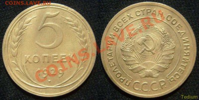 Пятак 1929 г.Достойный.До 28 апреля,22:00 - 5 коп. 1929