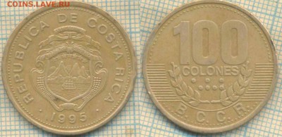Коста-Рика 100 колонов 1995., до 12.06.2018 г. 22.00 по Мос - Коста-Рико 100 колонов 2005  1225
