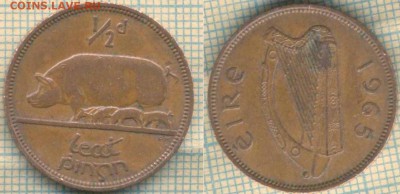 2 пенни 1965 г. , до 13.06.2018 г. 22.00 по Москв - Ирландия пол пенни 1965  1233