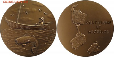 Заморское сообщество Сен-Пьер и Микелон - Saint Pierre & Miquelon medaille1