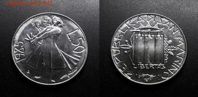 МОНЕТЫ МИРА 555 - Сан-Марино – 50 лир (1985)