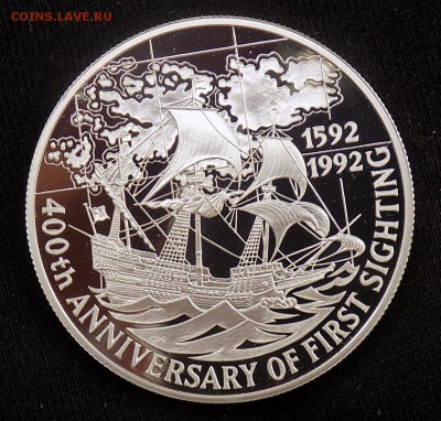 Фолклендские острова 5 фунтов 1992  ПАРУСНИК - Фолкленды 5 фунтов (2).JPG