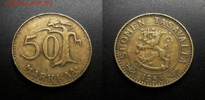 МОНЕТЫ МИРА 555 - Финляндия – 50 марок (1953)