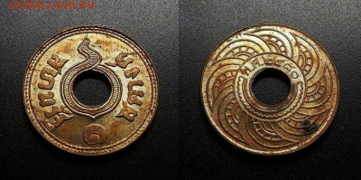 МОНЕТЫ МИРА 555 - Таиланд – 1 сатанг (2480-1937)