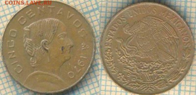 Мексика 5 сентаво 1970 г., до 15.06.2018 г. 22.00 по Москве - Мексика 5 сентаво 1970  1278