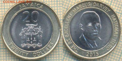 Ямайка 20 долларов 2015 г. , до 17.06.2018 г. 22.00 по Москв - Ямайка 20 долларов 2015  1271