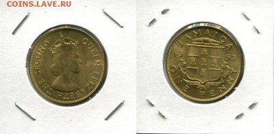 Ямайка 1 пенни 1953 до 14.06.18 22-00 мск - Jamaica 1p 1953