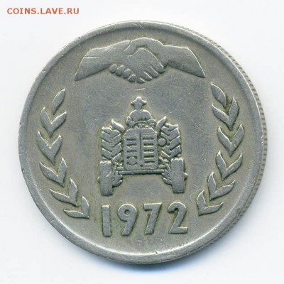 Алжир 1 динар 1972 ФАО вязь не касается обода - Алжир_ФАО-1динар-1972_вязь-13ч_Р