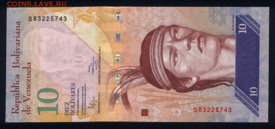 Венесуэла 10 боливаров 2011 unc 17.06.18. 22:00 мск - 2