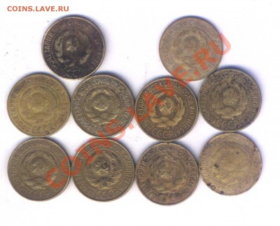 СССР 1 коп. 1926-28г. 10шт. среднее сост. до 28.04. 22.00 - 96