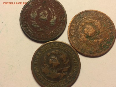 1 копейка 1924 3шт с рубля - image