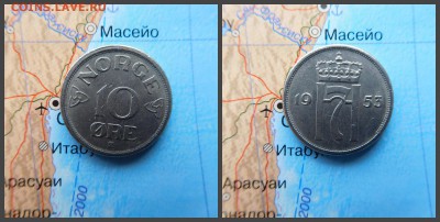 Норвегия 10 эре 1953г - новый коллаж9