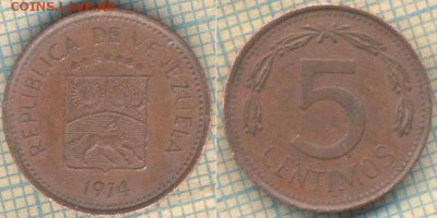 Венесуэла 5 сентимо 1974 г., до 20.06.2018 г. 22.00 по Москв - Венесуэла 5 сентимо 1974  1331