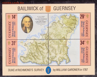 GUERNSEY  1987 блок - 175