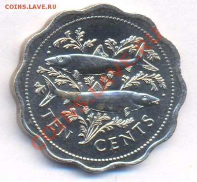 Багамские о-ва 10 центов 1980 г.  До 28.04.11 г. 20-00 МСК. - Багамы.1