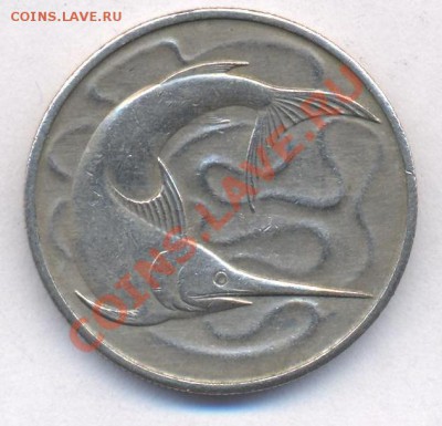 Сингапур 20 центов 1967 г.  До 28.04.11 г. 20-00 МСК. - Сингапур.1