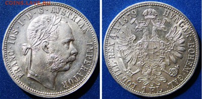 АВСТРИЯ 1 Флорин 1879 год До 18.06 В 22-00МСК - 1 ф