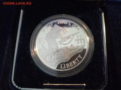 США 1 доллар 1995 "день Д" Proof до 18.06.18 в 22.00 мск - IMG_20180429_183619