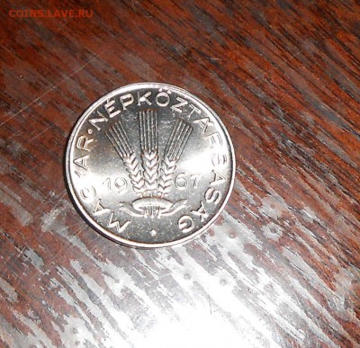 Венгрия 20 фил 1967 никель,Литва 5 сен 1936 и 1925 - Hungary 20 filler 1967