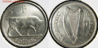 ИРЛАНДИЯ 1 шиллинг 1928 год До 18.04 В 22-00МСк - ш34