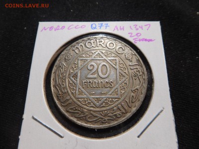 Марокко 20 франк 1929 г,Виргинские острова набор 1974 - Marocco 20 francs 1347-1