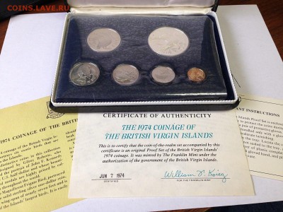 Марокко 20 франк 1929 г,Виргинские острова набор 1974 - Virgin island set-2